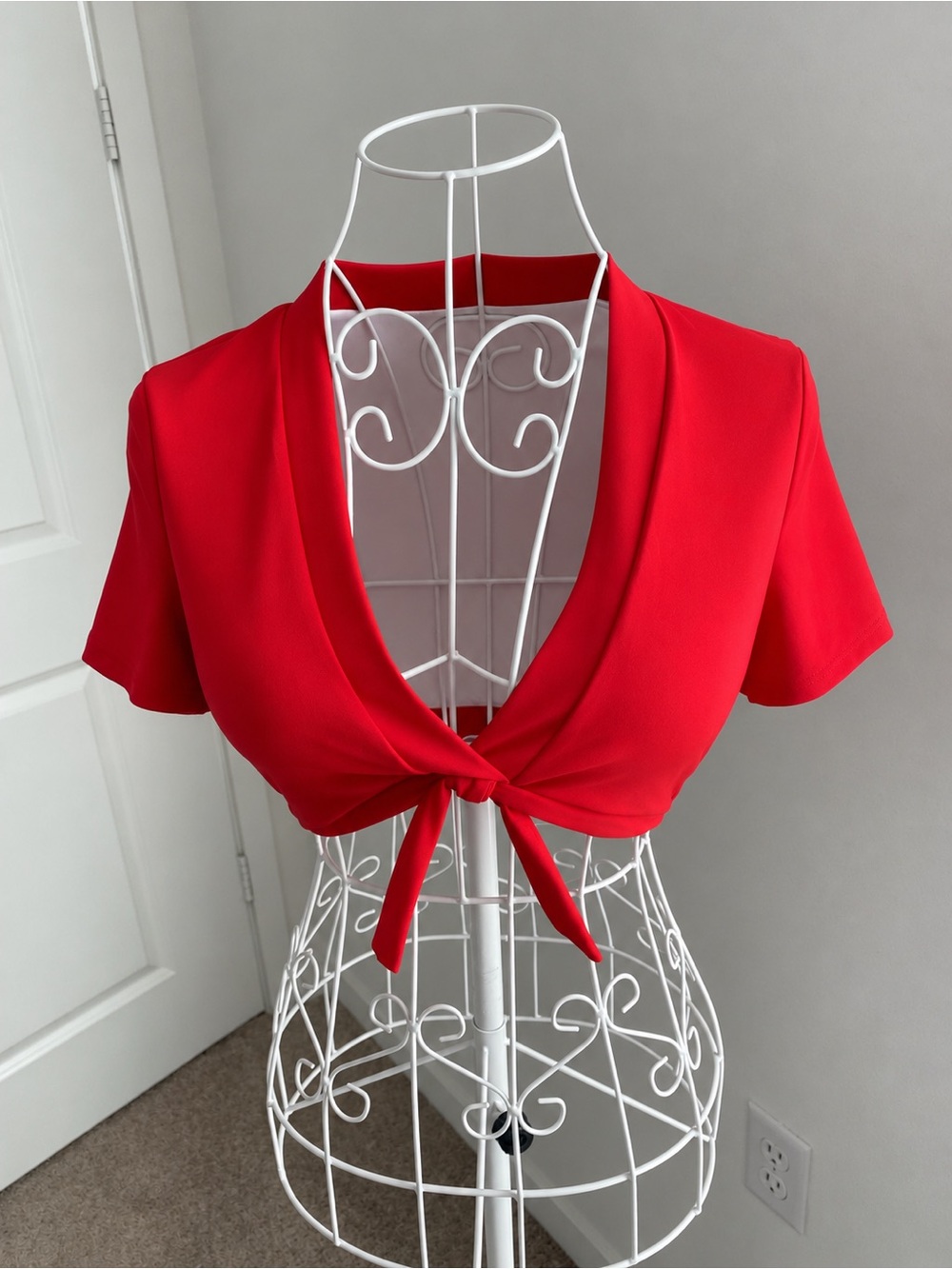 Red Women Crop Top
